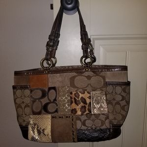 Coach patchwork handbag